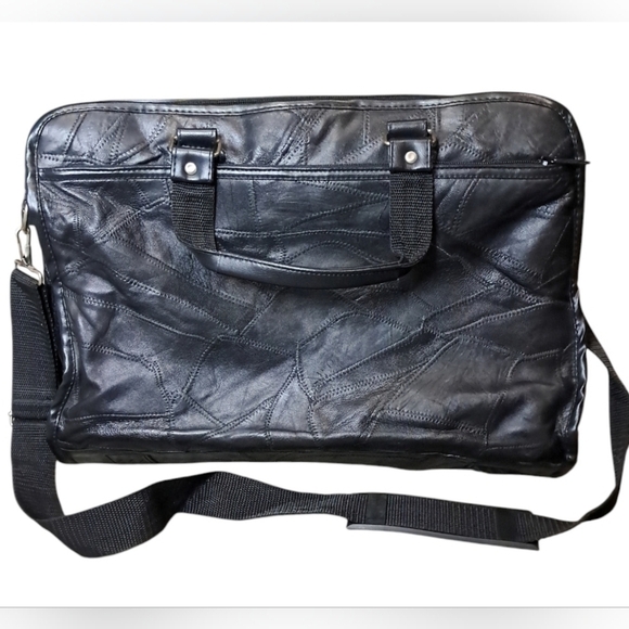 Genuine Leather Messenger Briefcase Bag/Organizer Large Capacity - Picture 16 of 16